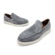 Мужские лоферы Hugo Boss Loafers Suede Light Grey