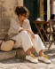 Женские кеды Golden Goose True-Star in White Nappa Leather With Gold Star and Beige Suede Heel Tab