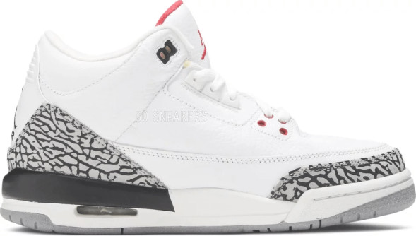 Женские кроссовки Nike Air Jordan 3 Retro GS 'White Cement' 2011