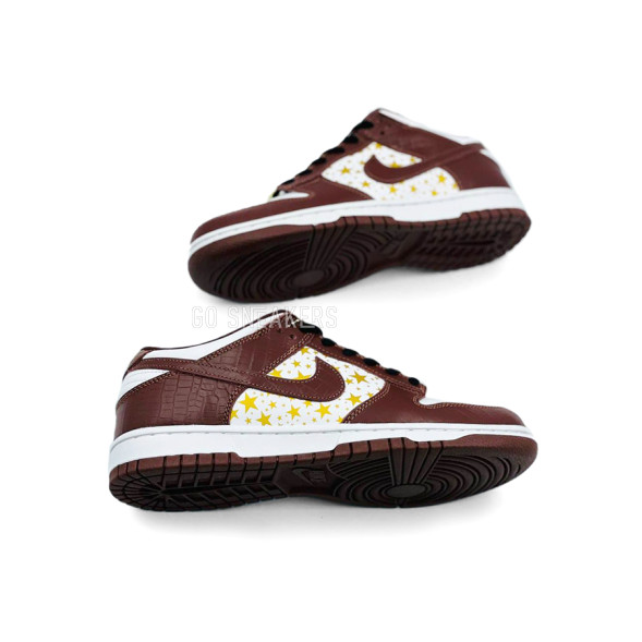 Унисекс кроссовки Nike Dunk SB Low Supreme Stars Barkroot Brown