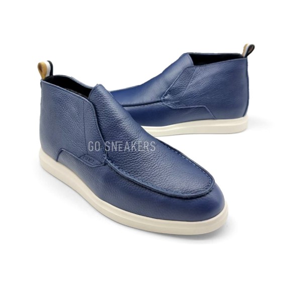 Мужские зимние ботинки Boss Winter Leather Navy