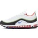 Унисекс кроссовки Nike Air Max 97 White Royal Green Nebula