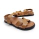Унисекс сандалии Hermes Sandals Leather Brown
