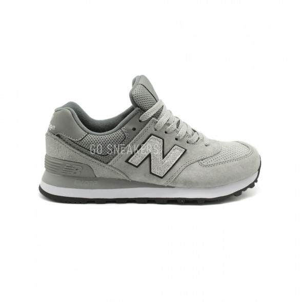 Женские кроссовки New Balance 574 Grey Glitter