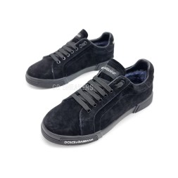Dolce &amp; Gabbana Man Winter Suede Black