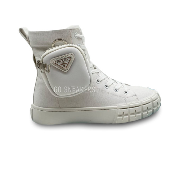 Женские кроссовки Prada Wheel White