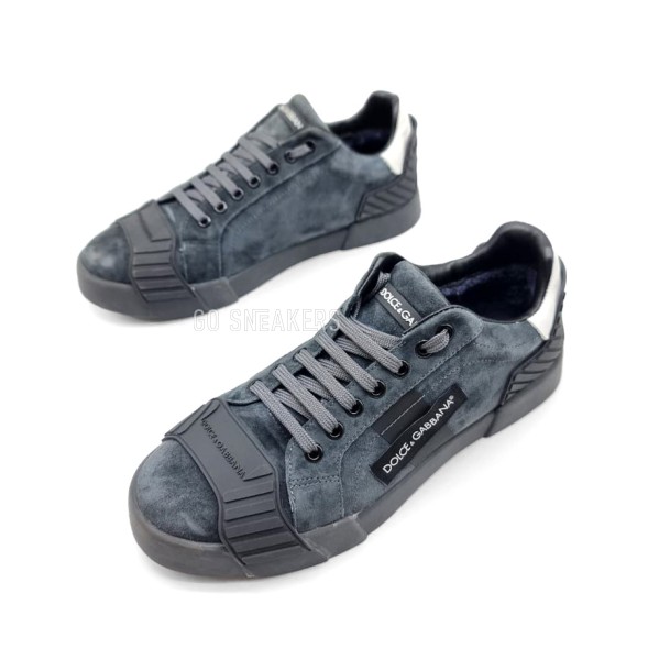 Мужские зимние кроссовки Dolce &amp; Gabbana Man Winter Suede Grey