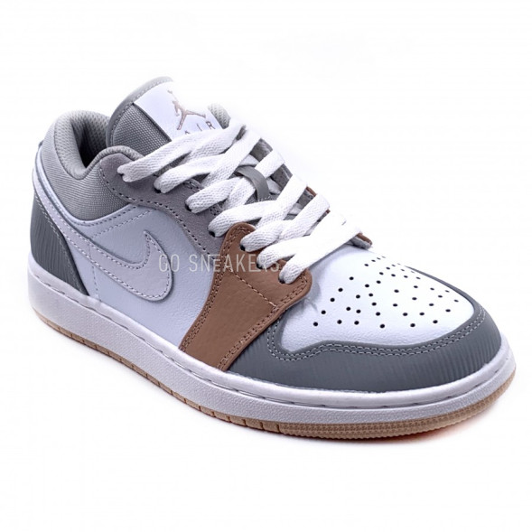 Женские кроссовки Nike Jordan 1 Retro Low Grey&amp;White