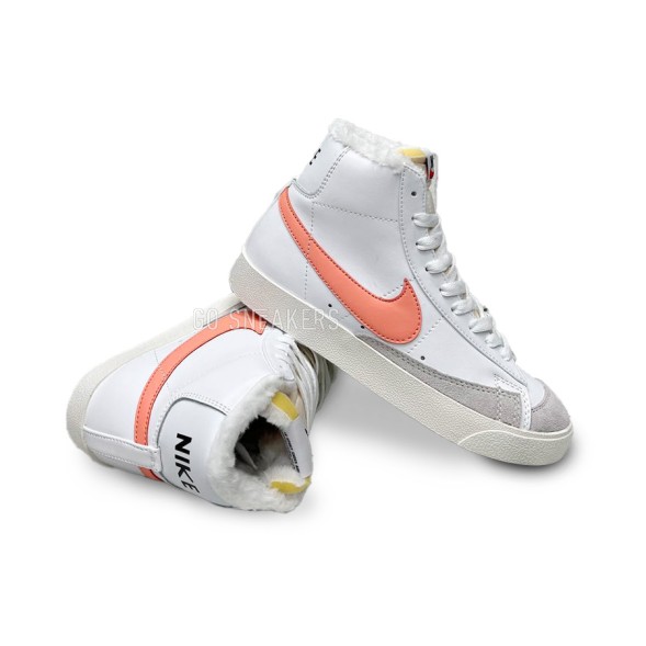 Женские зимние кроссовки Nike Blazer Mid '77 GS 'White Safety Orange'