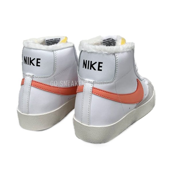 Женские зимние кроссовки Nike Blazer Mid '77 GS 'White Safety Orange'