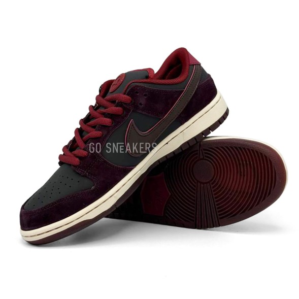 Мужские кроссовки RIOT Skateshop x Nike Dunk Low SB 'Mahogany Dark Beetroot'