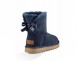 Женские мини угги с бантиками Mini Bailey Bow II Navy