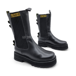 Fendi Winter Leather Black/Yellow
