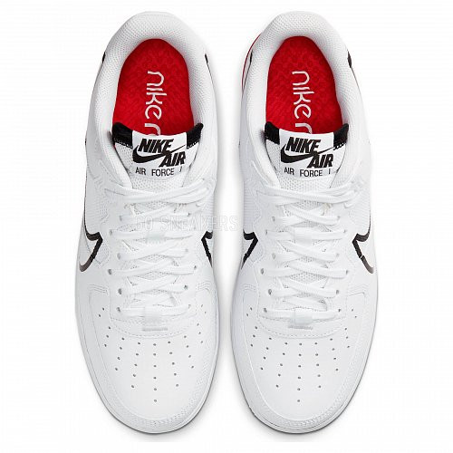 Унисекс кроссовки Nike Air Force 1 React White Black Red