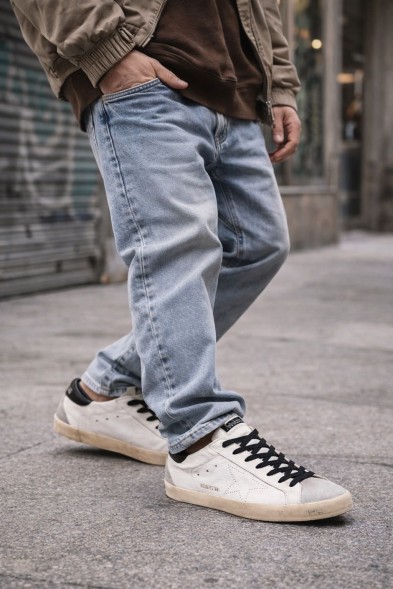 Мужские кеды Golden Goose Super-Star Men's Perforated Star