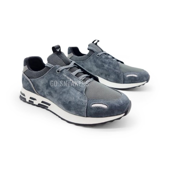 Мужские кроссовки Armani Suede Grey