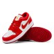 Женские кроссовки Nike Air Jordan 1 Low-Top Vintage Basketball Shoes Women's White Red