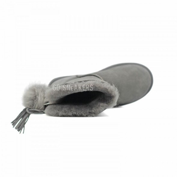 Женские угги с помпоном Classic Charm Boot Grey
