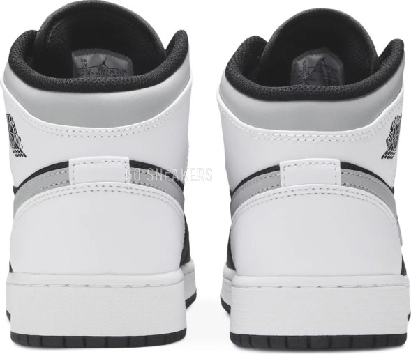 Женские кроссовки Nike Air Jordan 1 Mid GS 'White Shadow'