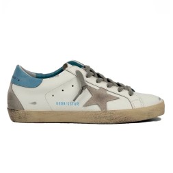 Golden Goose Super-Star Sky Blue Heel Tab