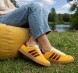 Женские кеды Gucci x Adidas Gazelle Suede Yellow