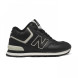Женские зимние кроссовки New Balance 574 High-top Black Leather