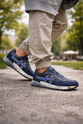 Premiata 483 Leather/Suede Black/Navy