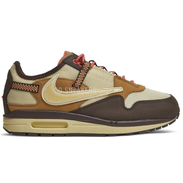 Унисекс кроссовки Nike Air Max 1 Travis Scott Cactus Jack Baroque Brown