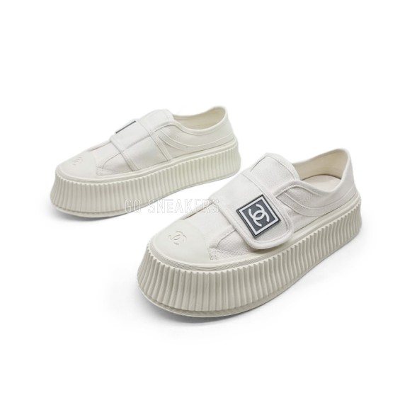 Унисекс кеды Chanel Platform Full White