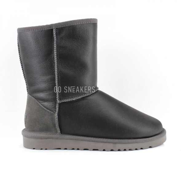 Женские короткие угги Metallic Grey