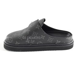 Louis Vuitton Slipper Black Leather 