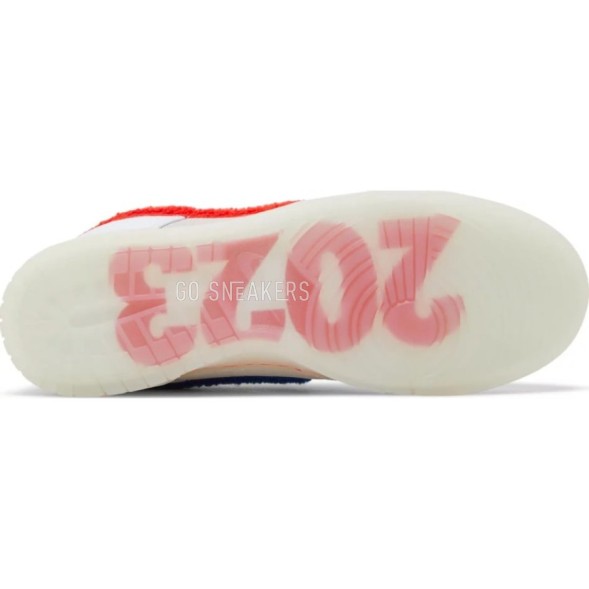 Унисекс кроссовки Nike Dunk Low Retro Prm Year Of The Rabbit White Crimson Varsity Royal