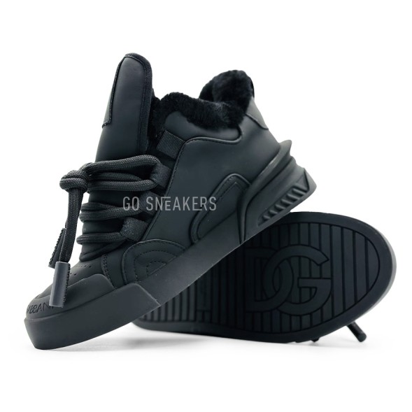 Женские зимние кроссовки Dolce&amp;Gabbana Woman Winter Total Black