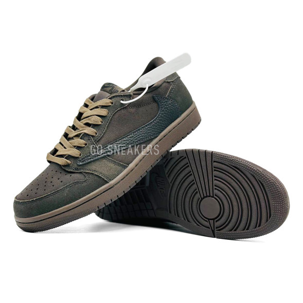Унисекс кроссовки Travis Scott x Air Jordan 1 Low OG «Velvet Brown»