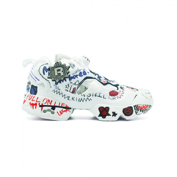 Женские кроссовки Vetements x Reebok Insta Pump Fury "Graffiti" 