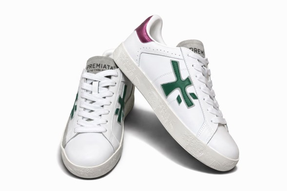 Женские кеды Premiata Outdoor Skateboard White/Green