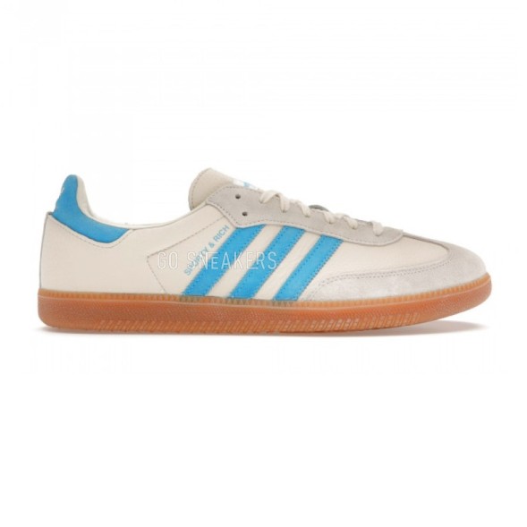 Унисекс кроссовки Adidas Samba OG Sporty Rich Beige Blue