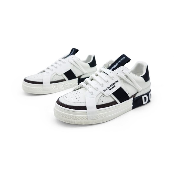 Унисекс кроссовки Dolce &amp; Gabbana White Milano Black
