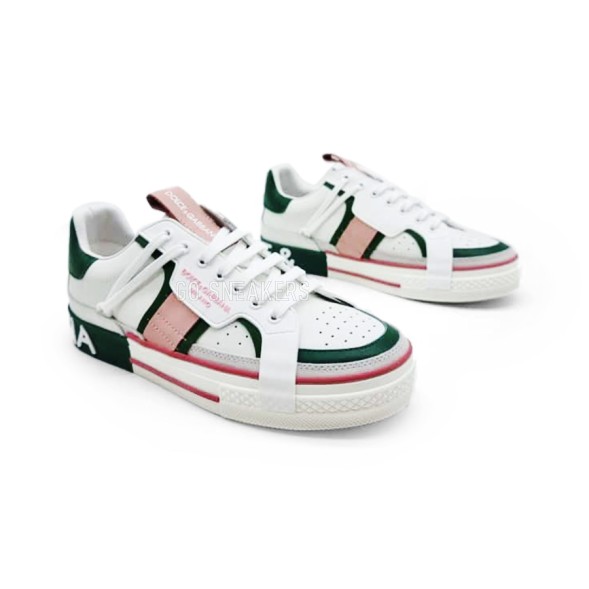 Унисекс кроссовки Dolce &amp; Gabbana White Milano Green
