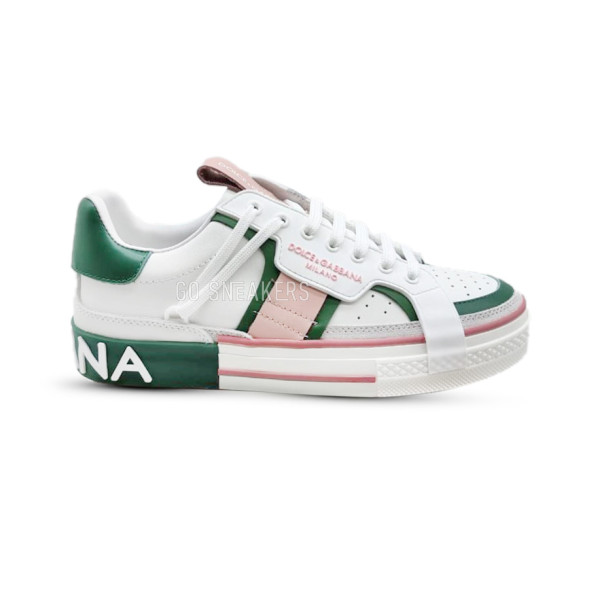 Унисекс кроссовки Dolce &amp; Gabbana White Milano Green