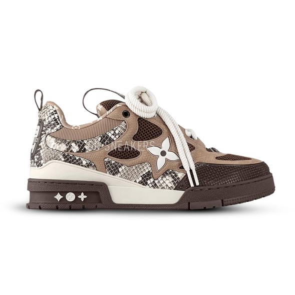 Унисекс кроссовки Louis Vuitton Skate Sneaker 'Brown Python'