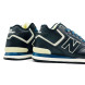 Унисекс зимние кроссовки New Balance 574 High Leather Winter Black Blue Unisex