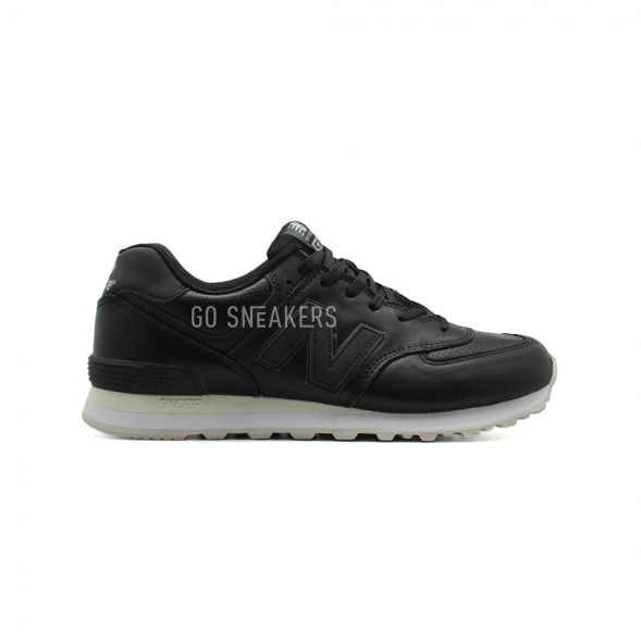 Мужские кроссовки New Balance 574 Premium Black Leather