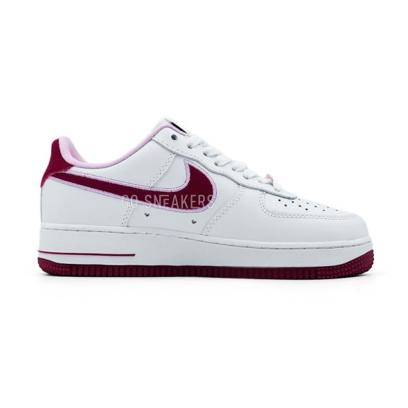 Унисекс кроссовки Nike Air Force 1 07 Valentines Day White/Wine