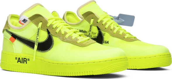 Унисекс кроссовки Nike Off-White x Air Force 1 Low 'Volt'