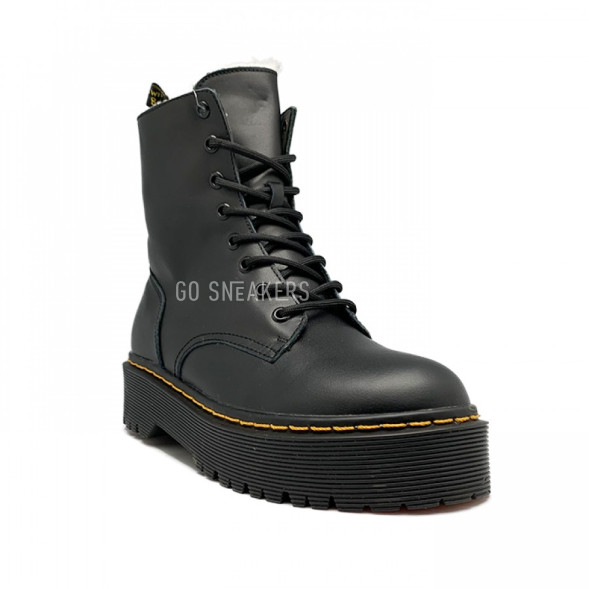 Женские ботинки с мехом Dr. Martens Jadon Black