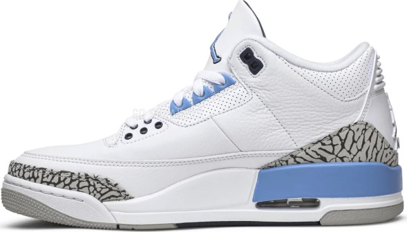 Унисекс кроссовки Nike Air Jordan 3 Retro 'UNC'