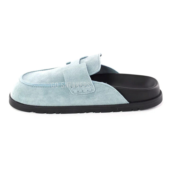 Унисекс тапочки Hermes Slippers Light Blue