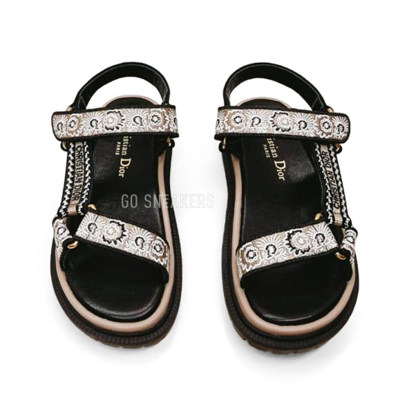 Женские сандалии Dior Dioriviera Black/Blown Floral 