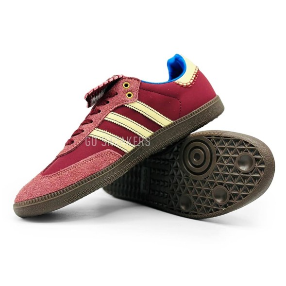 Мужские кроссовки Adidas Samba Nylon Wales Bonner Fox Vinous Man